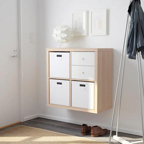 イケア（IKEA） イケアシェルフユニット ホワイトステインオーク調