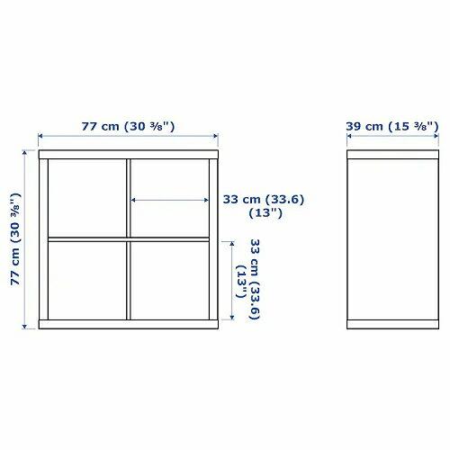 イケア（IKEA） イケアシェルフユニット ホワイトステインオーク調