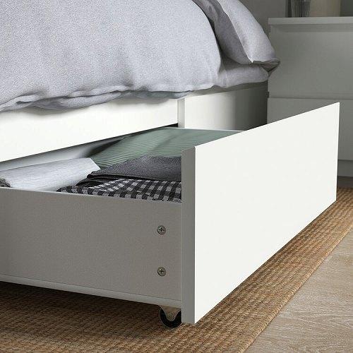 イケア（IKEA） ベッド下収納ボックス ベッドフレーム用 ホワイト 白 2