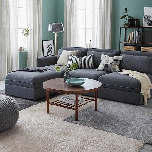 イケア（IKEA） ラグ パイル短 ミディアムグレー 170x240cm