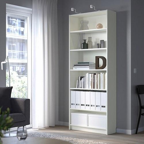 IKEA 本棚【80×30×202cm】 ※中古品 イケア（IKEA） 本棚 ホワイト 白 80x28x202cm big00522047 BILLY