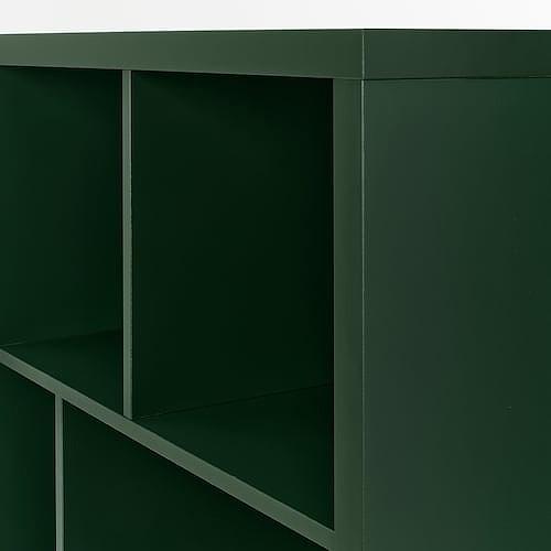 イケア（IKEA） シェルフユニット ダークグリーン 147x77cm