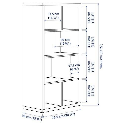 【最終価格‼️】 IKEAイケア　カラックス　グリーン　廃盤色　完成品　2×8 KALLAX カラックス シェルフユニット 下部フレーム付き, ダーク