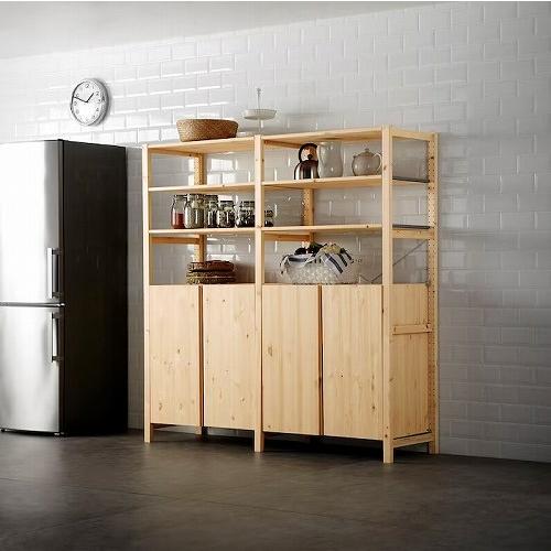 イケア（IKEA） キャビネット パイン材 80x50x83cm big10215000 IVAR