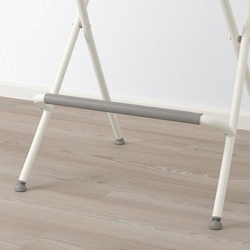 イケア（IKEA） バースツール 背もたれ付き 折りたたみ式 ホワイト