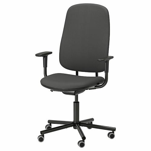 イケア（IKEA） オフィスチェア アームレスト付き グレースネス
