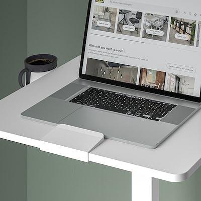 イケア（IKEA） ラップトップテーブル キャスター付き ホワイト