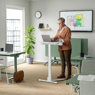 イケア（IKEA） ラップトップテーブル キャスター付き ホワイト