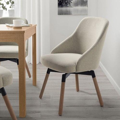 イケア（IKEA） 回転ダイニングチェア グンナレド ベージュ