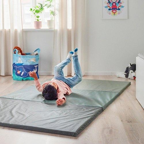 イケア（IKEA） 折りたたみ式ジムマット グリーン 120x225cm
