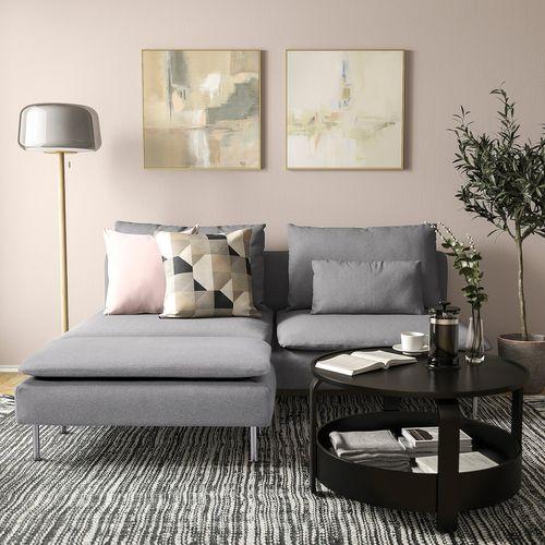 イケア（IKEA） オットマン トネルード グレー 93x52 cm big19600163