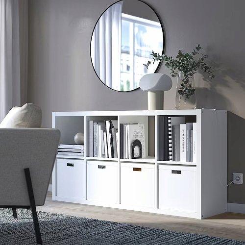 イケア（IKEA） シェルフユニット ホワイト 77x147cm big20351884