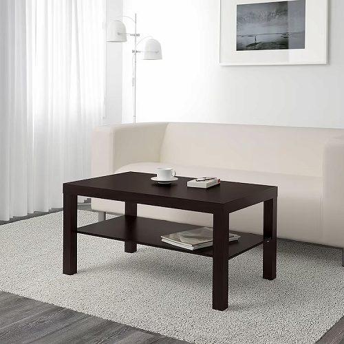 IKEA コーヒーテーブル　ブラック イケア（IKEA） コーヒーテーブル ブラックブラウン 黒茶 90x55cm