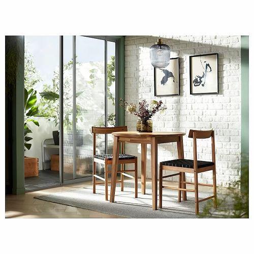 イケア（IKEA） テーブル アカシア材 80cm big20518110 NACKANAS 