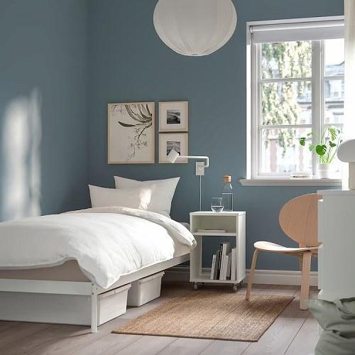 イケア（IKEA） ベッドフレーム ホワイト big20518271 90x200cm