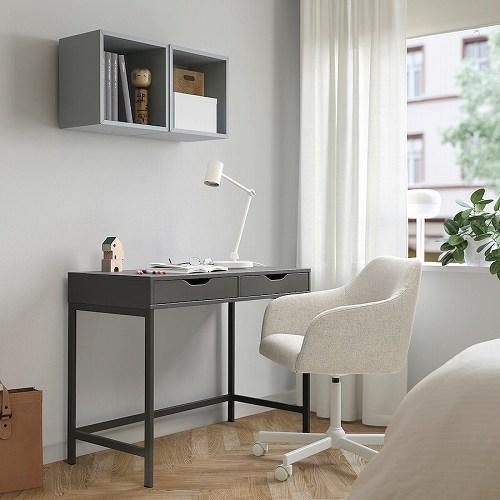 イケア（IKEA） デスク ダークグレー 100x48cm big20588886 ALEX