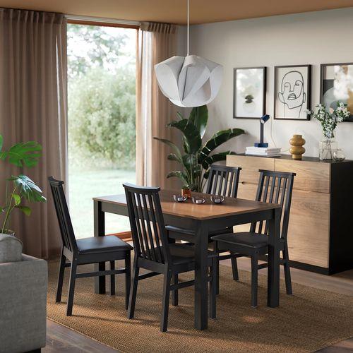 イケア（IKEA） テーブル ブラック/ブラウン 120x80 cm big20600794