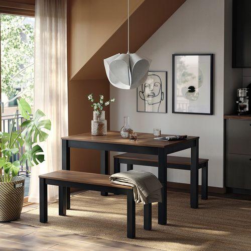 イケア（IKEA） テーブル ブラック/ブラウン 120x80 cm big20600794