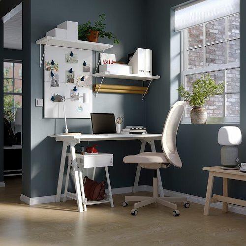 イケア（IKEA） 【セット商品】IKEA デスク ベージュ ホワイト 白