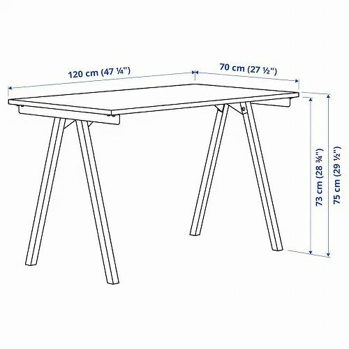 イケア（IKEA） 【セット商品】IKEA デスク ベージュ ホワイト 白