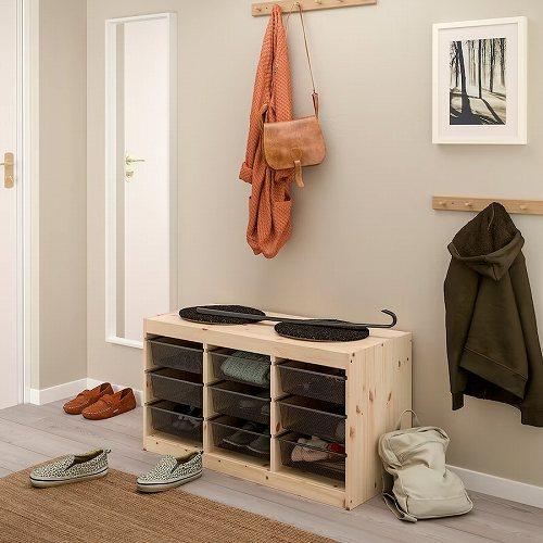 IKEA イケア 収納コンビネーション ライトホワイトステイン 