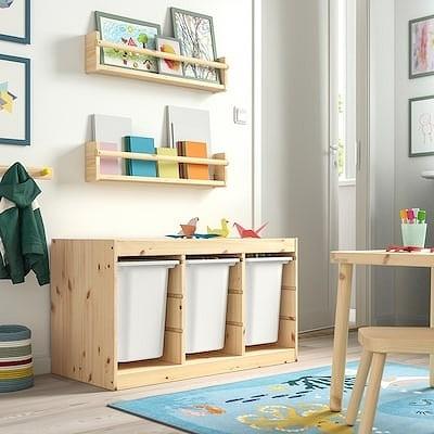 IKEA イケア 収納コンビネーション ホワイトステインパイン ホワイト 93x44x53cm big29584723 TROFAST トロファスト_1