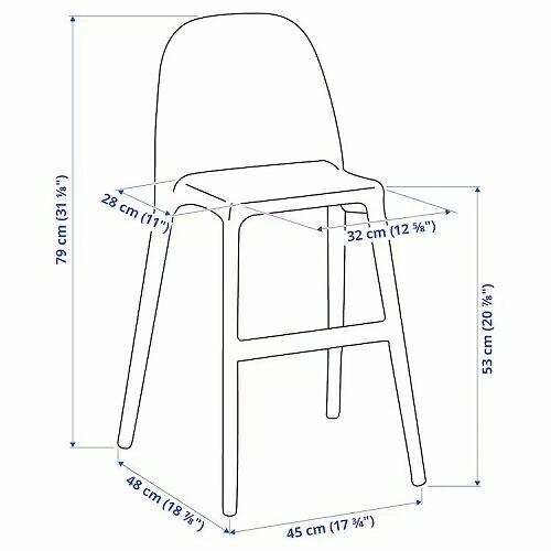 イケア（IKEA） 子ども用チェア ホワイト 白big30165216 URBAN