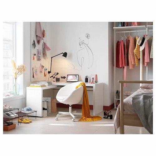 イケア（IKEA） 回転チェア イーサーネ ホワイト 白 big30402996