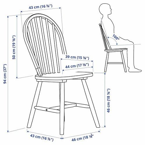 イケア（IKEA） チェア ブラック big30544873 SKOGSTA スコグスタ