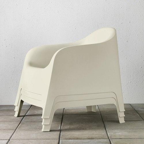 イケア（IKEA） アームチェア 屋外用 ベージュ big30575812 SKARPO