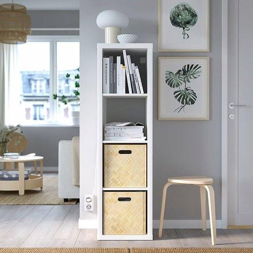 イケア（IKEA） シェルフユニット ホワイト 42x147cm big40351883