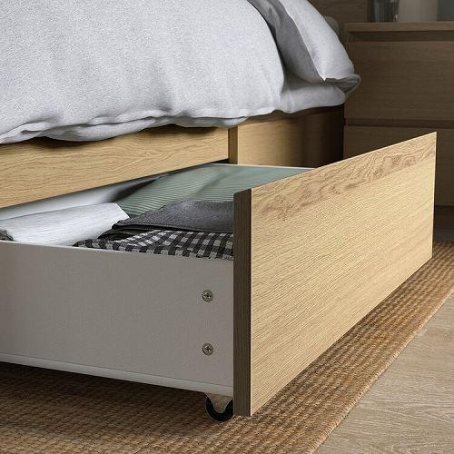 イケア（IKEA） ベッド下収納ボックス ベッドフレーム用 ホワイト