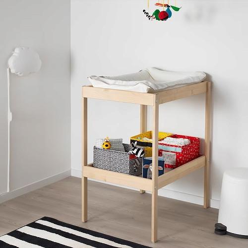 イケア（IKEA） おむつ替え台 ビーチ ホワイト 白72x53cm big40519156