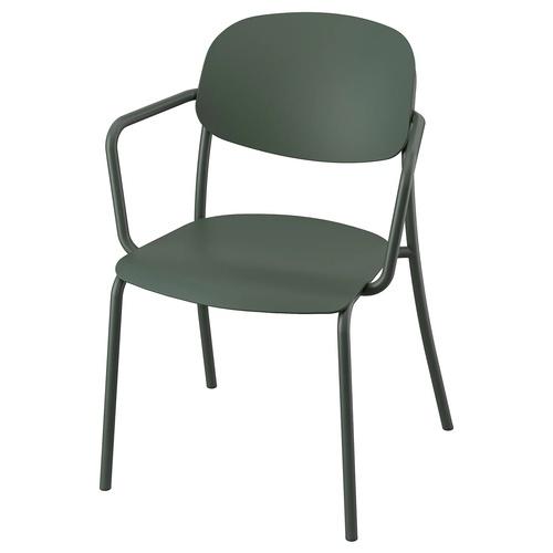 イケア（IKEA） チェア アームレスト付 屋外用/ディープグリーン