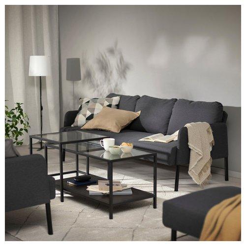 イケア（IKEA） 3人掛けソファ クニーサ ダークグレー big40595937