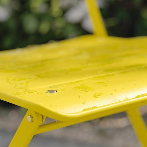 イケア（IKEA） テーブル＆折りたたみチェア2脚 屋外用 ブライト