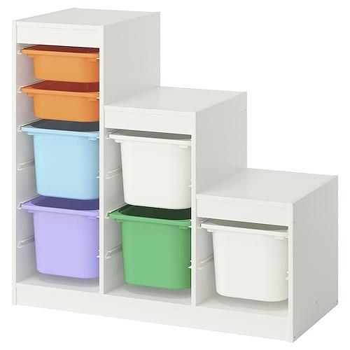 イケア（IKEA） 収納コンビネーション ホワイト ホワイト マルチカラー