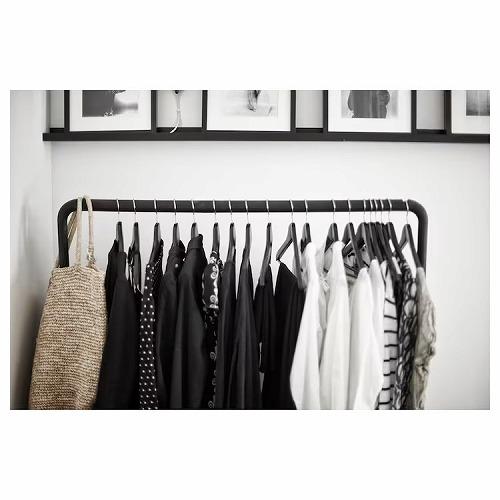 イケア（IKEA） 洋服ラック ブラック 室内 屋外用 ブラック