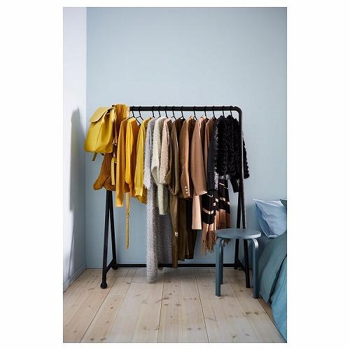 イケア（IKEA） 洋服ラック ブラック 室内 屋外用 ブラック