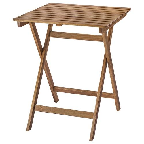 イケア（IKEA） テーブル 屋外用 折りたたみ式 ダークブラウン 60x62cm