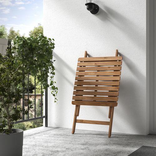 イケア（IKEA） テーブル 屋外用 折りたたみ式 ダークブラウン 60x62cm