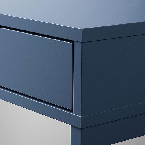 イケア（IKEA） デスク ブラックブルー 132×58cm big50590473 ALEX