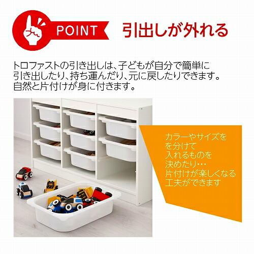 イケア（IKEA） TROFAST トロファスト 収納コンビネーション ホワイト