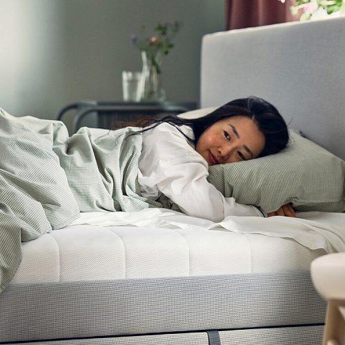 イケア（IKEA） 高反発マットレス ふつう ホワイト セミシングル