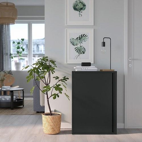 イケア（IKEA） キャビネット チャコール 屋外用 室内 60x35x86cm