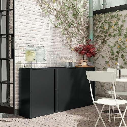 イケア（IKEA） キャビネット チャコール 屋外用 室内 60x35x86cm