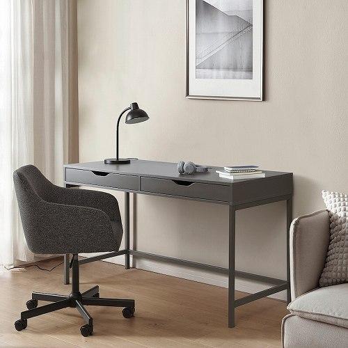 イケア（IKEA） デスク ダークグレー 132x58cm big60588889 ALEX