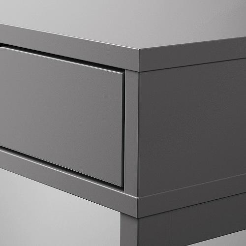 イケア（IKEA） デスク ダークグレー 132x58cm big60588889 ALEX