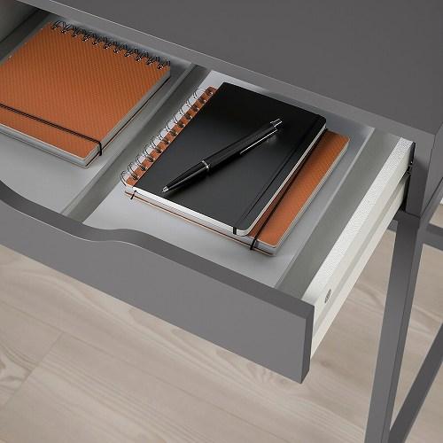 イケア（IKEA） デスク ダークグレー 132x58cm big60588889 ALEX