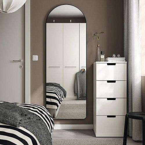 イケア（IKEA） ミラー ブラック 60×170cm big60597233 LINDBYN